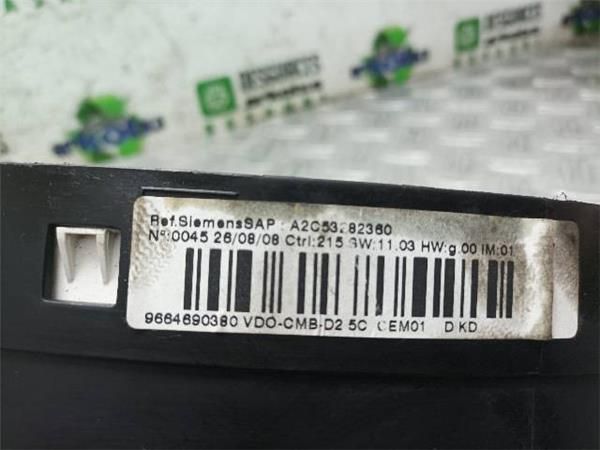 CUADRO INSTRUMENTOS Peugeot 407 1.6 HDI SW (6E) 109CV (2004-2010) (80 KW) - 19935 / 9HZ O 9H01