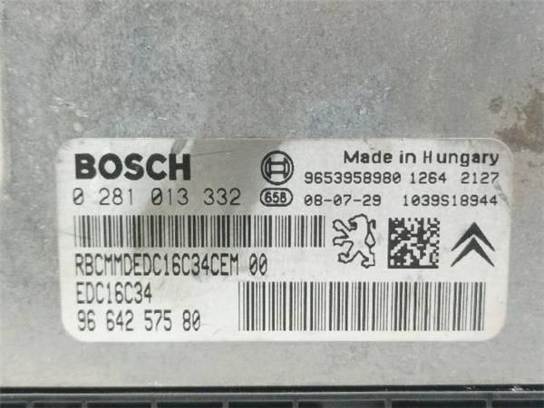 CENTRALITA MOTOR UCE Peugeot 407 1.6 HDI SW (6E) 109CV (2004-2010) (80 KW) - 19961 / 9HZ O 9H01