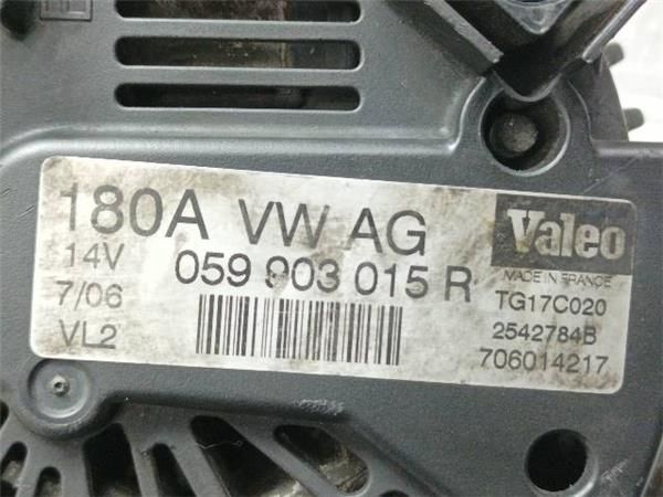 ALTERNADOR Audi Q7 3.0 TDI 233CV AUT. 4X4 (4LB) V6 (06-08) (171 KW) - 20100 / BUG