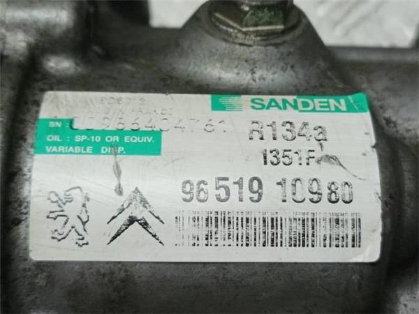 COMPRESOR AIRE ACOND. Peugeot 207 1.4 G (WC) 73CV (2006-2013) (54 KW) - 20194 / KFV