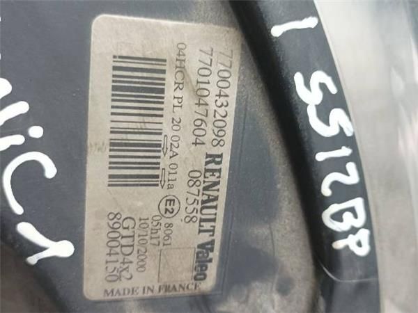 FARO DEL. IZDO. Renault Scenic 1.9 DTI (JA) (1999-2003) (72 KW) - 20303 / F9QA7
