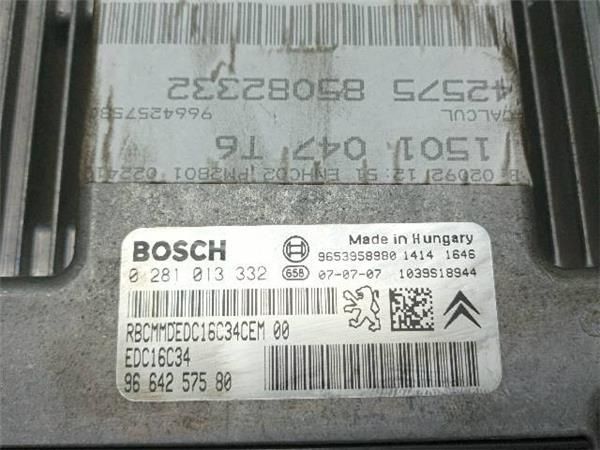 CENTRALITA MOTOR UCE Peugeot 307 1.6 HDI SW (3H) 109CV (2003-2007) (80 KW) - 20336 / 9HZ