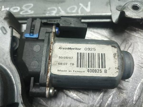 ELEVALUNAS ELECTRICO DEL. IZDO. Nissan Note 1.5 DCI (E11) 86CV (2006-2012) (63 KW) - 20558 / K9K EUR04