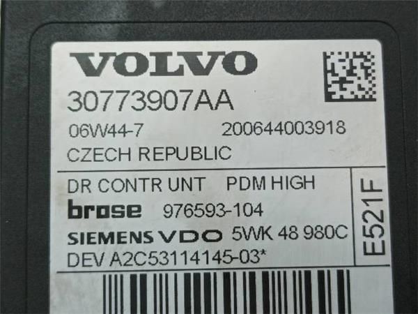 MOTOR ELEVALUNAS DEL. DCHO. Volvo V50 2.0 G 146CV (2006-2012) (107 KW) - 20605 / B4204S3/G