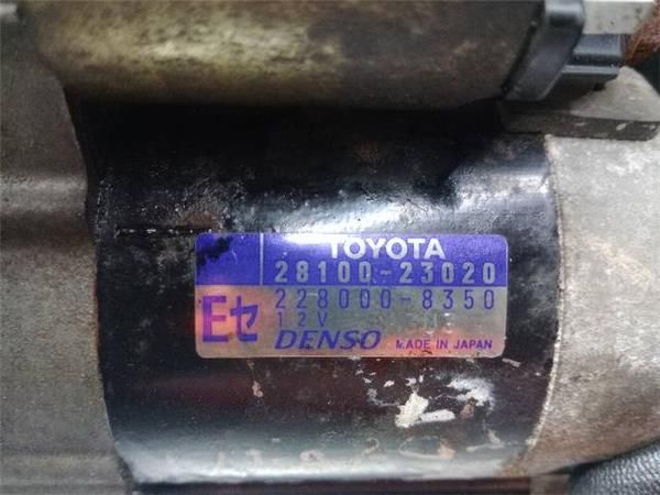 MOTOR ARRANQUE Toyota Yaris 1.0 G (P1) 68CV (1999-2005) (50 KW) - 20700 / 1SZ-FE