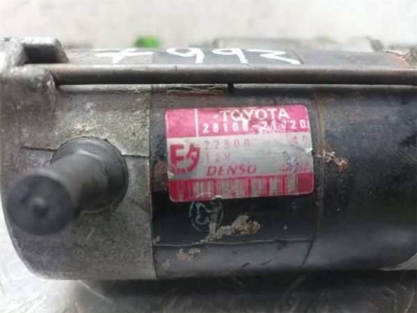 MOTOR ARRANQUE Toyota Yaris 1.3 G VERSO (P2) 86CV (1999-2002) (63 KW) - 20705 / 2NZFE