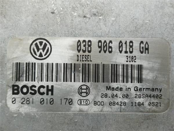CENTRALITA MOTOR UCE Volkswagen Passat 1.9 TDI (B5) 110CV (1996-2000) (81 KW) - 20770 / AFN/AVG