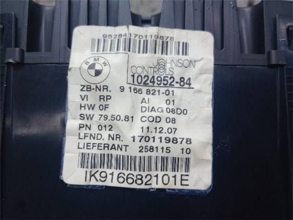 CUADRO INSTRUMENTOS BMW 118 2.0 D SERIE 1 (E81) 16V (2006-2011) (105 KW) - 21286 / N47D20A