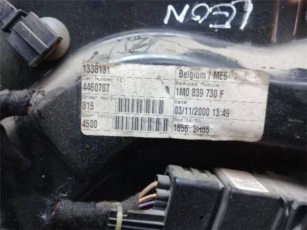ELEVALUNAS ELECTRICO TRA. DCHO. Seat Toledo 1.9 TDI II (1M2) 110CV (1998-2004) (81 KW) - 21756 / ASV