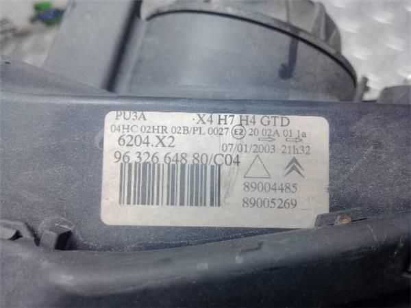 FARO DEL. IZDO. Citroen C5 2.0 HDI (DC) 109CV (2001-2004) (80 KW) - 21763 / RHZ