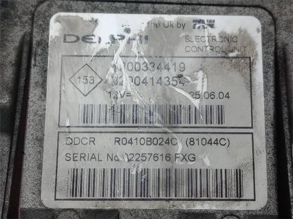 CENTRALITA MOTOR UCE Renault Megane 1.5 DCI II GRAND TOUR (KM) 101CV (04-06) (74 KW) - 21828 / K9KF7