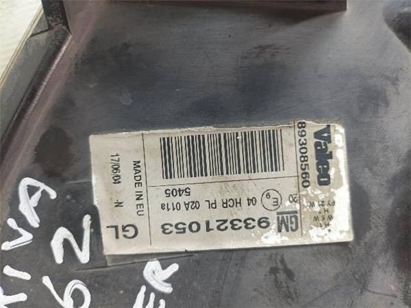 FARO DEL. DCHO Opel Meriva 1.6 G A 100CV (2003-2006) (74 KW) - 22308 / Z16XE