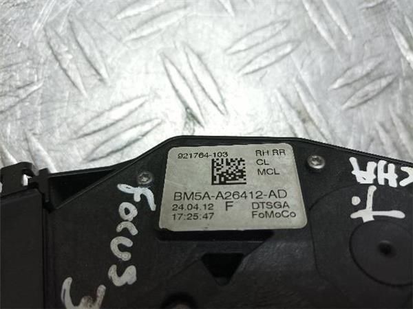 CERRADURA PUERTA TRA. DCHA. Ford Focus 1.6 TDCI III (2010-2017) 116CV (85 KW) - 22514 / T1DA