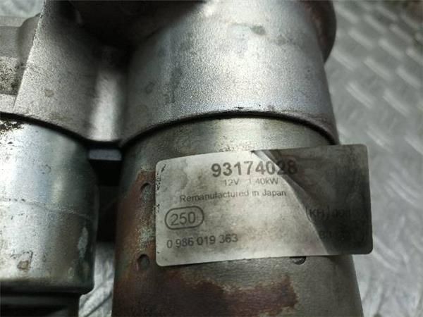 MOTOR ARRANQUE Opel Astra 1.7 CDTI H (L48) 101CV (2004-2010) (74 KW) - 22523 / Z17DTH