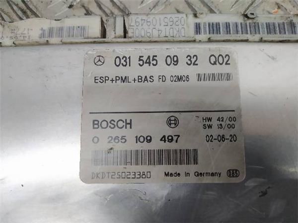 CENTRALITA ABS Mercedes S 320 3.2 CDI (W220) (1998-2005) 204CV (150 KW) - 22550