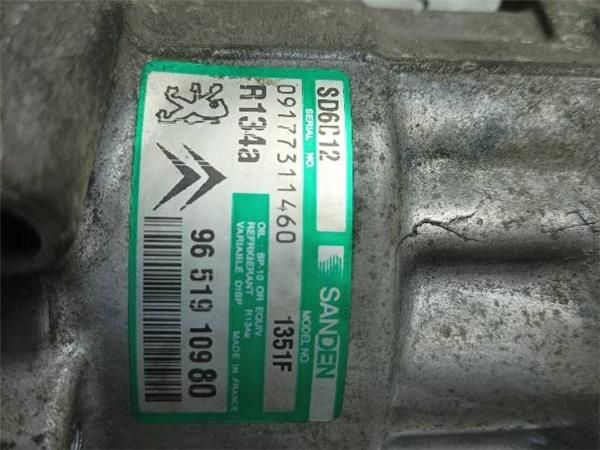 COMPRESOR AIRE ACOND. Citroen C4 1.6 HDI (LC) 92 VTR 90CV (2004-2011) (66,2 KW) - 22590 / 9HX