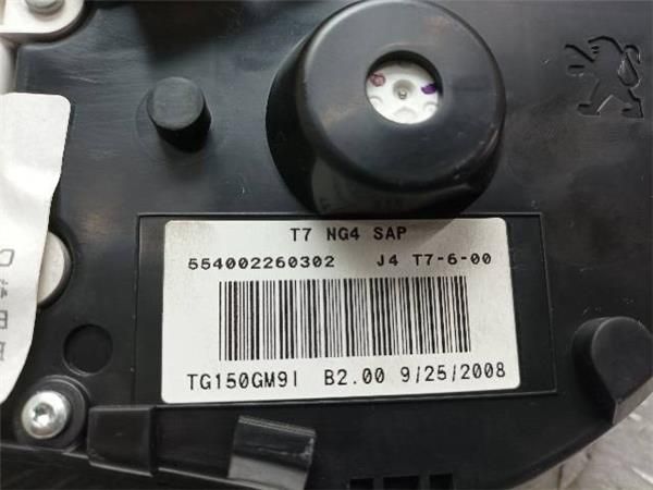CUADRO INSTRUMENTOS Peugeot 308 1.6 HDI (4C) 109CV (2007-2014) (80 KW) - 22640 / 9HZ O 9H01