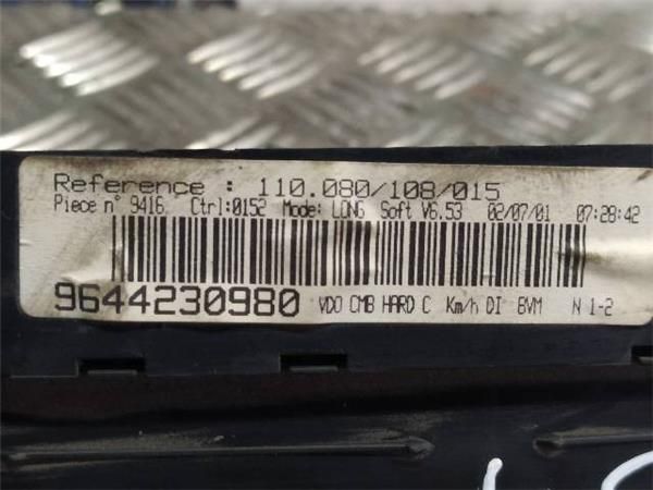 CUADRO INSTRUMENTOS Peugeot 406 2.0 HDI FAM (8E) 109CV (1999-2004) (80 KW) - 22665 / RHZ
