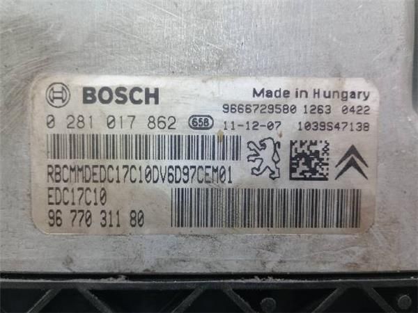 CENTRALITA MOTOR UCE Citroen C4 1.6 HDI II (B7) 92CV (2009-...) (68 KW) - 22833 / 9HP