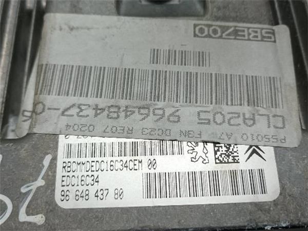 CENTRALITA MOTOR UCE Peugeot 207 1.6 HDI SW (WE) 90CV SPORT (2007-2012) (66,2 KW) - 23639 / 9HX