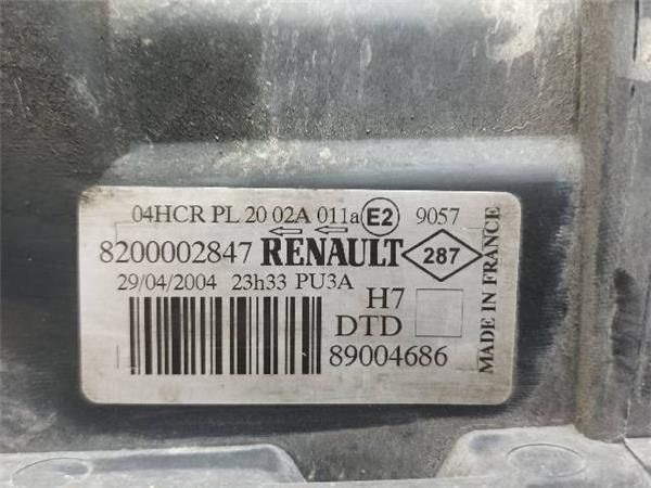 FARO DEL. DCHO Renault Laguna 1.9 DCI II (BG) 120CV (2001-2007) (88 KW) - 23672 / F9Q C7