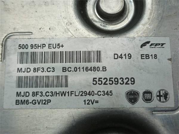 CENTRALITA MOTOR UCE Fiat 500 1.3 JTD MULTIJET (312) 95CV (2009-...) (70 KW) - 23825 / 199B2000