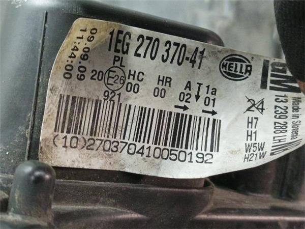 FARO DEL. IZDO. Opel Astra 1.7 CDTI H (L48) 110CV (2007-2014) (81 KW) - 23936 / Z17DTR