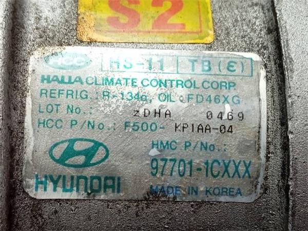 COMPRESOR AIRE ACOND. Hyundai Getz 1.1 G 63CV (2002-2005) (46,4 KW) - 24198 / 4HD