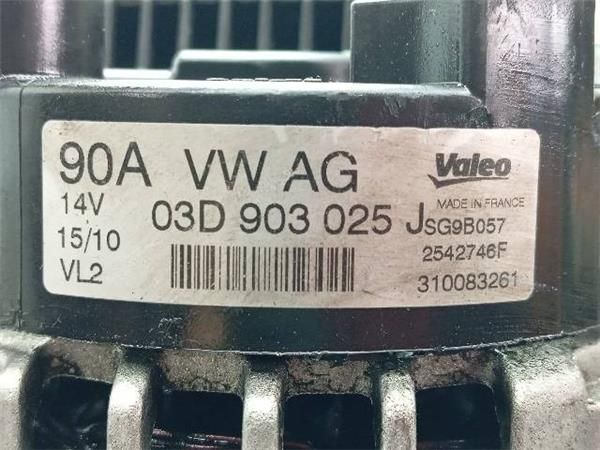 ALTERNADOR Seat Ibiza 1.2 G IV (6J5) 70CV (2008-2015) (51 KW) - 24352 / CGP