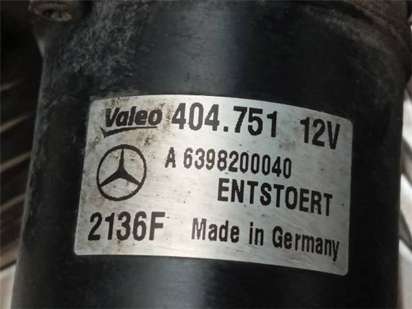 MOTOR LIMPIAPARABRISAS DEL. Mercedes Vito 2.2 CDI 111 (639.6) 109CV (2003-2010) (80 KW) - 24520 / 646982
