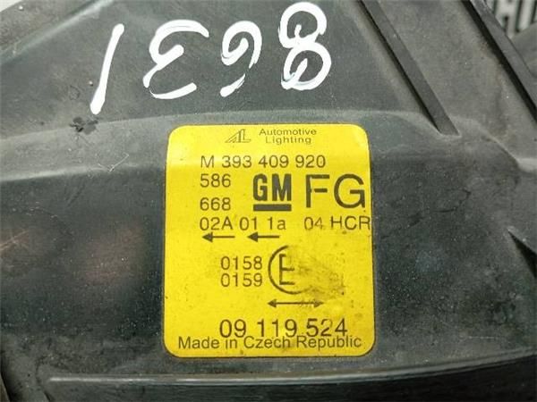 FARO DEL. DCHO Opel Vectra 2.0 DTI B-CC (J96) 101CV (1997-2003) (74 KW) - 24552 / X20DTH