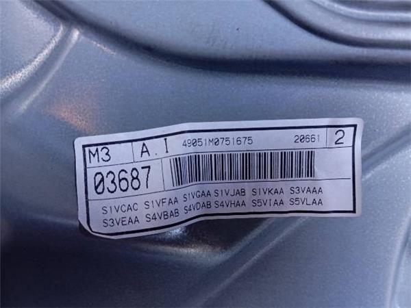 ELEVALUNAS ELECTRICO DEL. IZDO. Seat Ibiza 1.2 G III (6L1) 64CV (2002-2006) (47 KW) - 24606 / AZQ