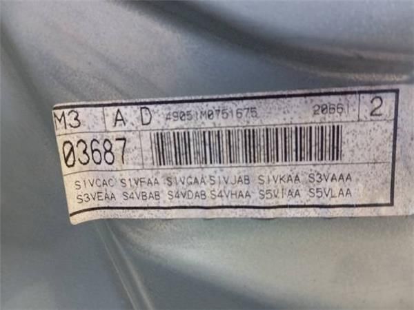 ELEVALUNAS ELECTRICO DEL. DCHO. Seat Ibiza 1.2 G III (6L1) 64CV (2002-2006) (47 KW) - 24670 / AZQ