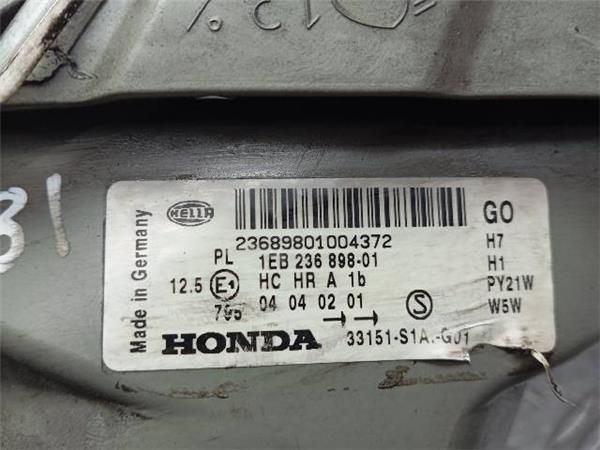 FARO DEL. IZDO. Honda Accord 1.8 G VI (CG) 136CV (1998-2002) (100 KW) - 24683 / F18B2