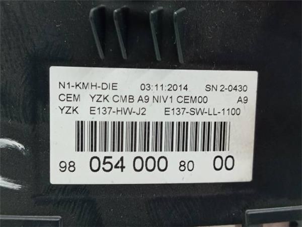 CUADRO INSTRUMENTOS Peugeot 208 1.4 HDI I 68CV (2012-...) (50 KW) - 24738 / 8H01