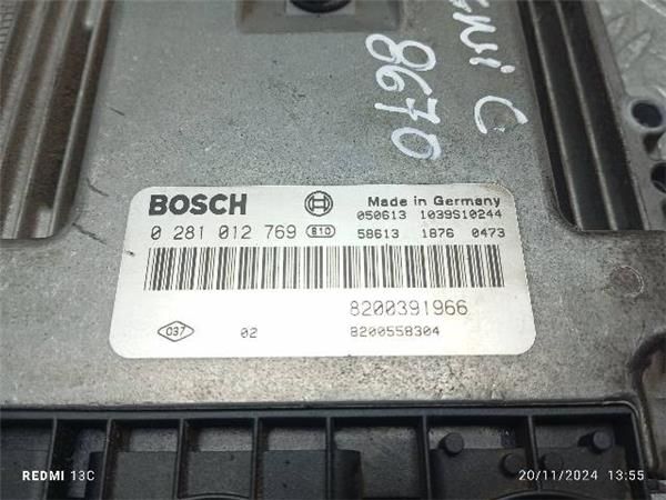 CENTRALITA MOTOR UCE Renault Scenic 1.9 DCI GRAND II (JM) 120CV (2004-2006) (88 KW) - 24798 / F9Q D8 F9QD8