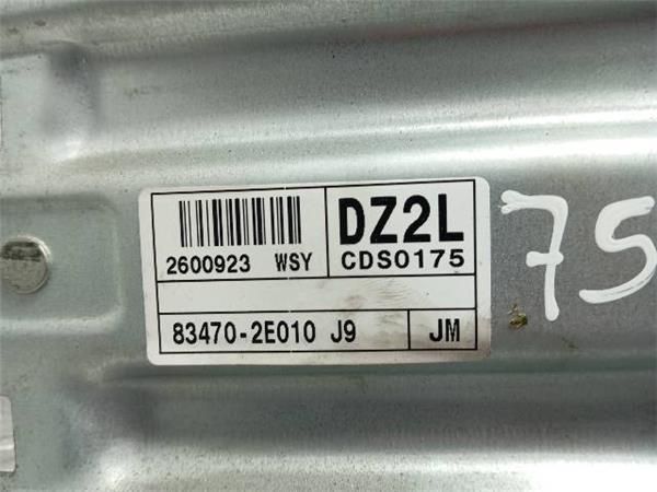 ELEVALUNAS ELECTRICO TRA. IZDO. Hyundai Tucson 2.0 CRDI (JM) VGT 4X4 140CV (2006-2010) (103 KW) - 24945 / D4EA