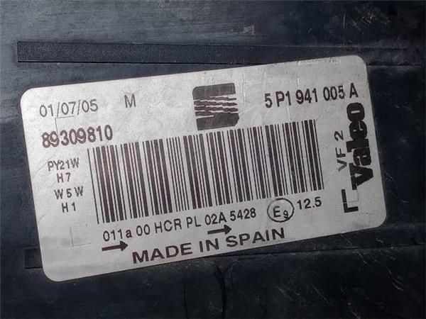 FARO DEL. IZDO. Seat Altea 1.6 G (5P1) 102CV (2004-....) (75 KW) - 25088 / BSE