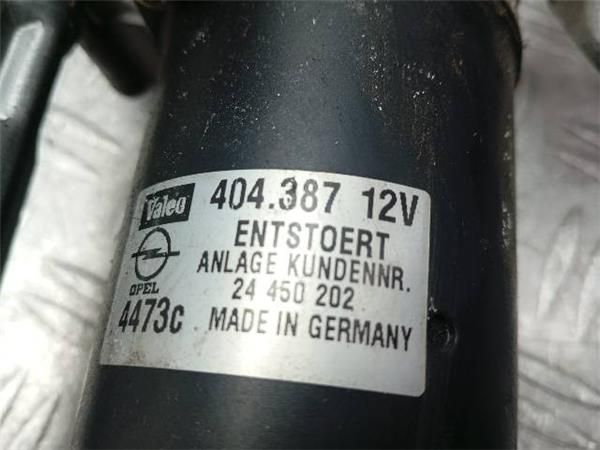 MOTOR LIMPIAPARABRISAS DEL. Opel Astra 1.9 G G-CC (T98) 84CV (2000-2005) (62 KW) - 25260 / Z16SE