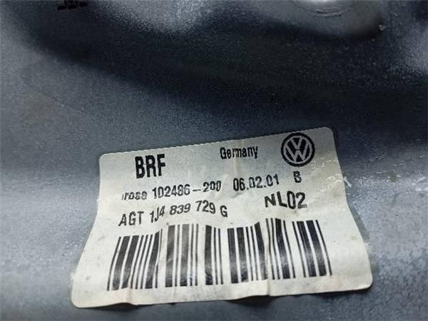 ELEVALUNAS ELECTRICO TRA. IZDO. Volkswagen Golf 2.0 G IV (1J1) 115CV (1998-2004) (85 KW) - 25470 / AQY