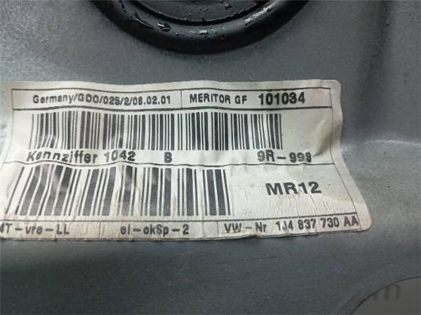 ELEVALUNAS ELECTRICO DEL. DCHO. Volkswagen Golf 2.0 G IV (1J1) 115CV (1998-2004) (85 KW) - 25472 / AQY