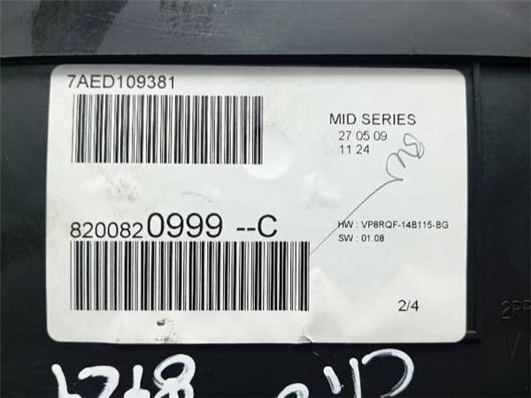 CUADRO INSTRUMENTOS Renault Clio 1.2 G III (BR) 101CV (2007-2014) (74 KW) - 25660 / D4FH7