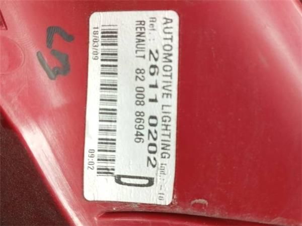 PILOTO TRA. DCHO. Renault Clio 1.2 G III (BR) 101CV (2007-2014) (74 KW) - 25661 / D4FH7