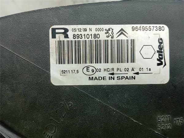FARO DEL. DCHO Citroen Xsara 1.6 HDI PICASSO (CH) 109CV (2004-2011) (80 KW) - 25688 / 9HZ