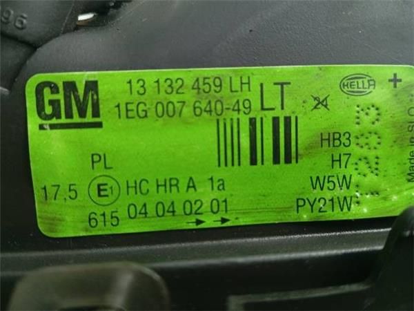 FARO DEL. IZDO. Opel Astra 1.6 G G-CC (T98) 103CV (2002-2005) (76 KW) - 25952 / Z16XEP