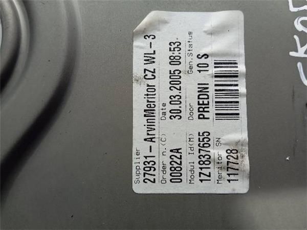 ELEVALUNAS ELECTRICO DEL. IZDO. Skoda Octavia 1.9 TDI (1Z5) 4X4 105CV (2004-2010) (77 KW) - 25961 / BKC