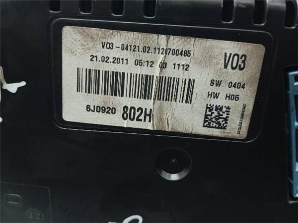 CUADRO INSTRUMENTOS Seat Ibiza 1.6 TDI IV (6J) 105CV (2009-2015) (77 KW) - 26088 / CAY