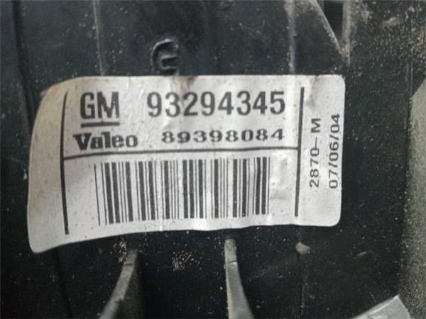 PILOTO TRA. IZDO. Opel Meriva 1.3 CDTI A (2003-2010) 69CV (51 KW) - 26298 / Z13DT