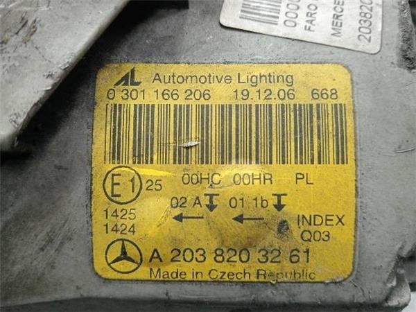 FARO DEL. DCHO Mercedes C 270 2.7 CDI C (W203) 170CV (2000-2007) (125 KW) - 26986 / 612962