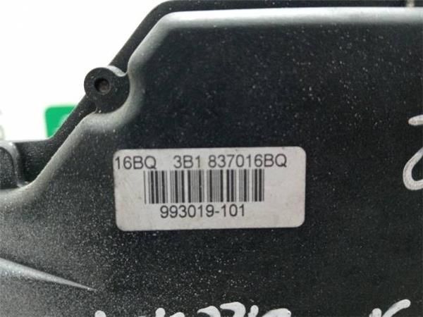 CERRADURA PUERTA DEL. DCHA. Seat Ibiza 1.9 SDI III (6L1) 64CV (2002-2005) (47 KW) - 26998 / ASY